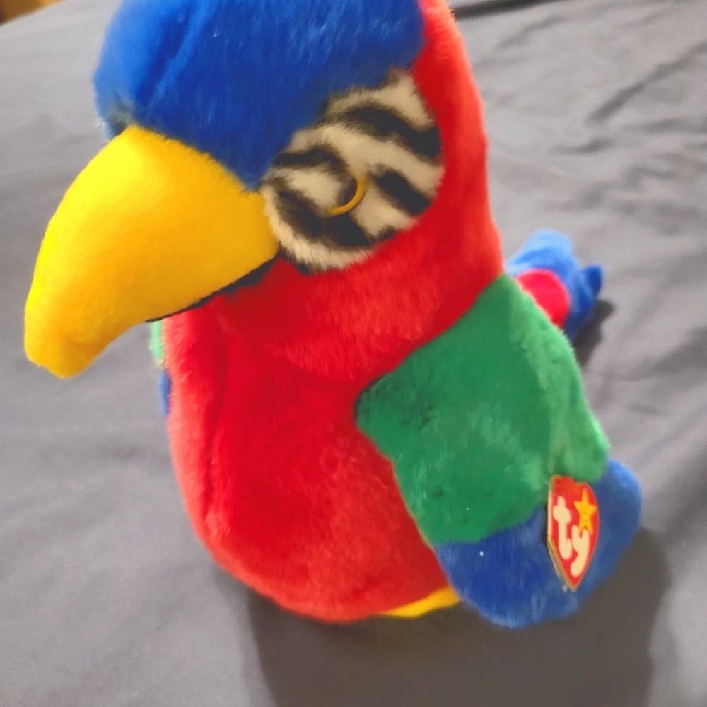 Ty jabber the parrot 1999 vintage beanie baby